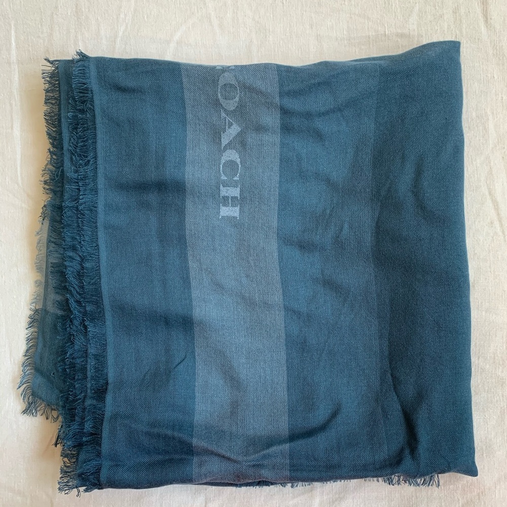 Coach windowpane scarf